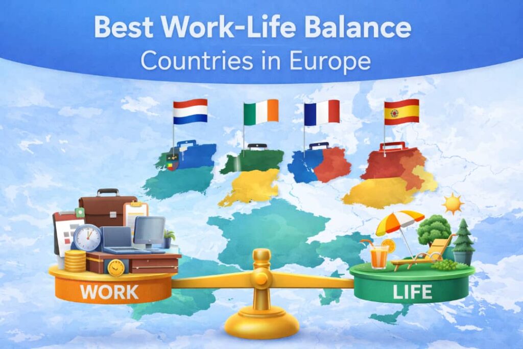 Work Life Balance Europe,Working in Europe,European Labour Market,Jobs in Europe