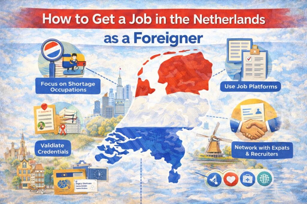 How to Get a Job in Netherlands as a Foreigner (Complete Guide) 2 How to get a job in Netherlands as a foreigner guide for international professionals working in Dutch companies