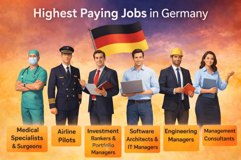 Highest paying jobs in Germany salary comparison