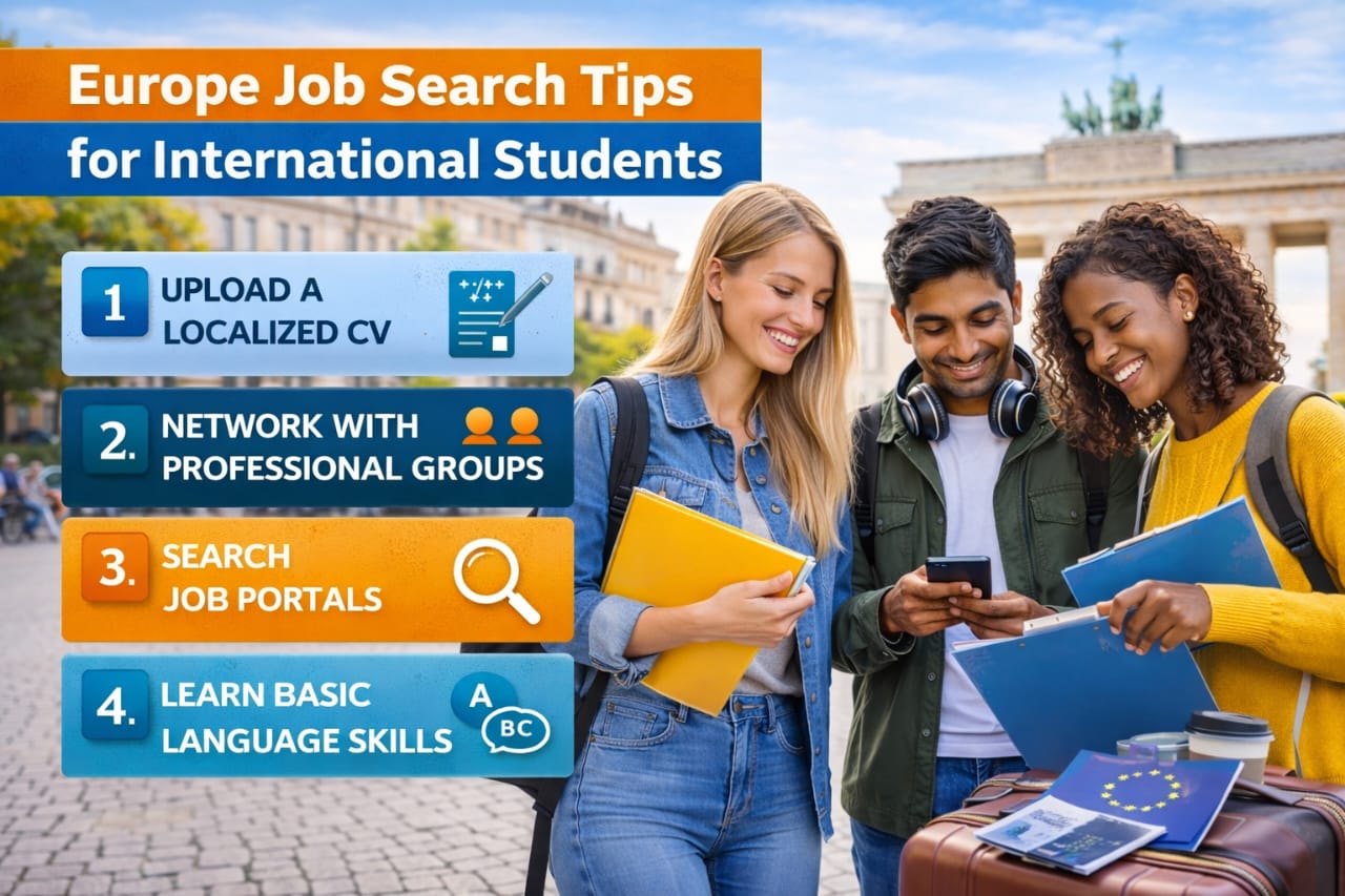 how to get a job in Europe as an international student career pathway Europe graduates