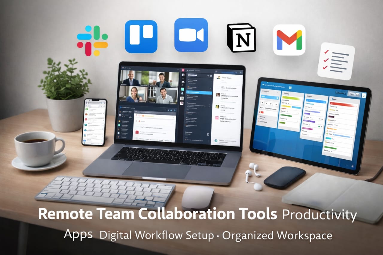 remote work tools and productivity systems collaboration software workflow management workspace