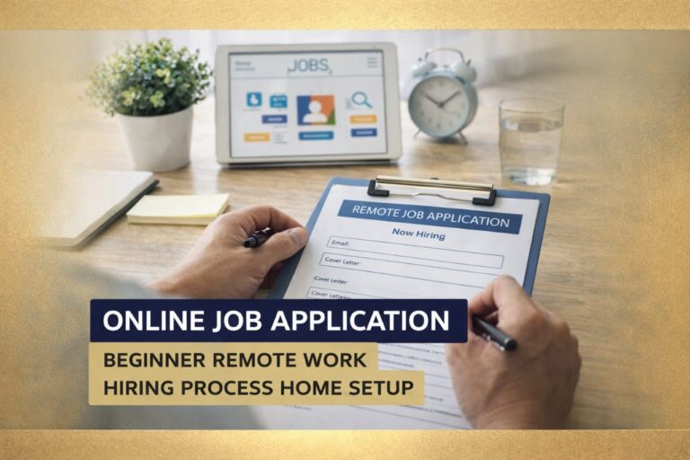 how to get your first remote job without experience beginner remote work setup job application process