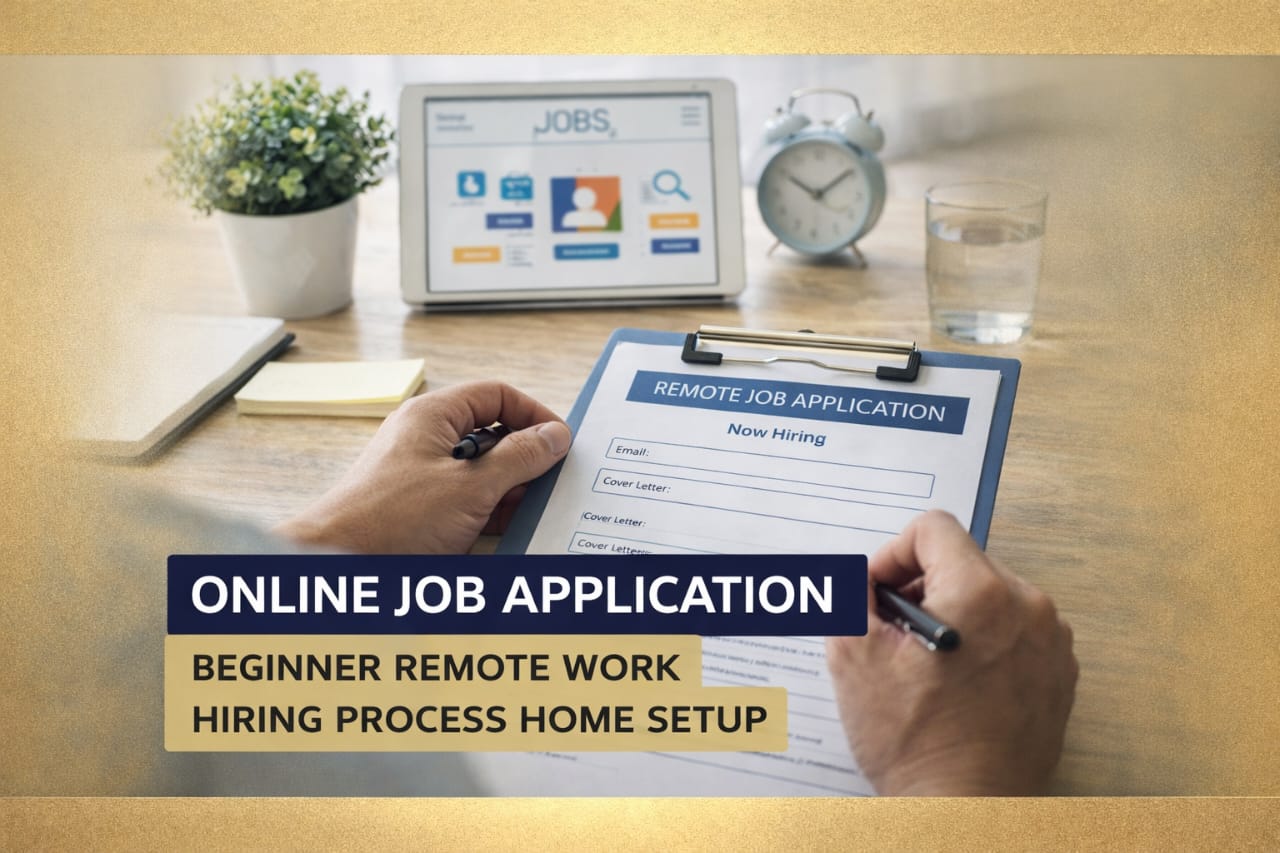 how to get your first remote job without experience beginner remote work setup job application process
