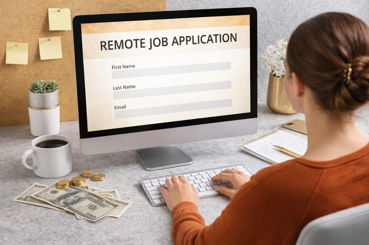 best remote jobs for beginners no experience remote job application hiring process home office setup productivity
